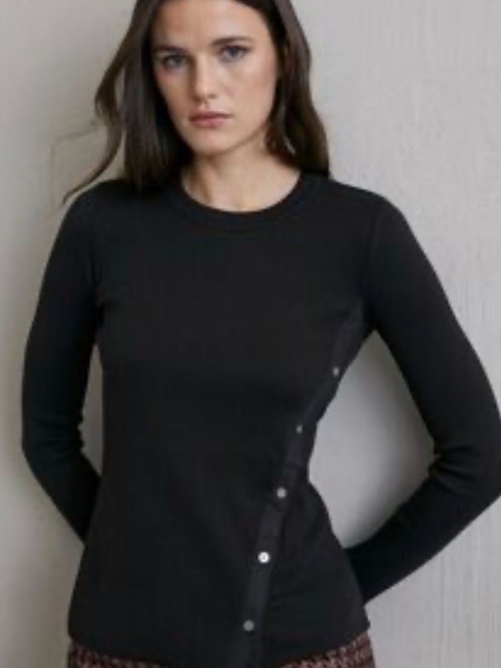 NWOT Veronica Beard Black Hillie Top